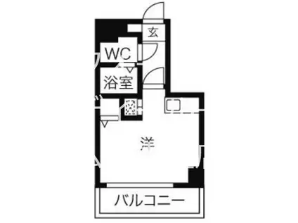 リベール名駅南(1K/8階)の間取り写真