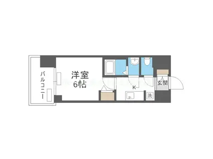 プレサンス大正エミナンス(1K/3階)の間取り写真