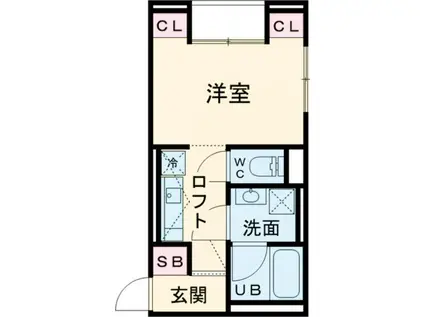 神戸甲南山手アパートメント(ワンルーム/3階)の間取り写真