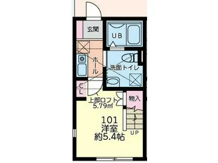 ソフィッタ大塚(1K/1階)の間取り写真