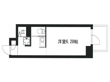 モナークマンション鶴見(ワンルーム/3階)の間取り写真