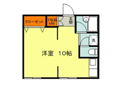 ミントハウスIII(ワンルーム/3階)の間取り写真