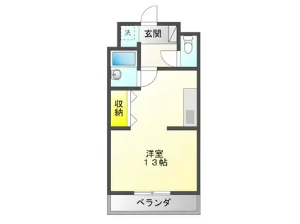 メゾン・サイプレス(1K/3階)の間取り写真