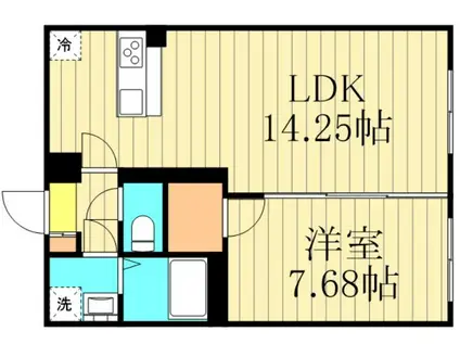 VENTURA HIRAI(1LDK/2階)の間取り写真
