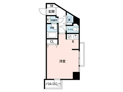 マイナビSTAYロイヤルアパートメント麻布十番(ワンルーム/2階)の間取り写真