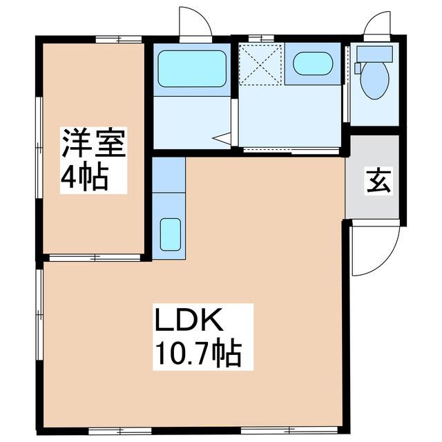 エクシブ山っ湖 B棟(1LDK/1階)の間取り写真