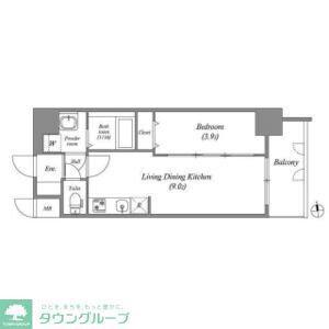 アドバンス名古屋アウリィ(1LDK/5階)の間取り写真