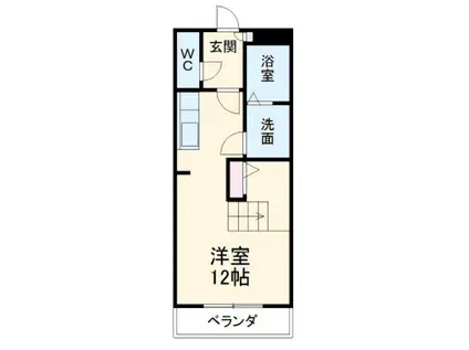 エンドルフィン(ワンルーム/1階)の間取り写真