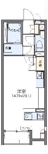 レオネクスト中庄南(ワンルーム/1階)の間取り写真