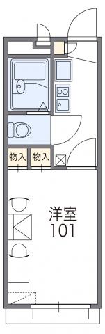 レオパレスフェレット(1K/2階)の間取り写真