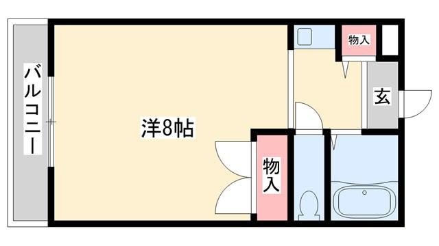 アバンテック(1K/3階)の間取り写真