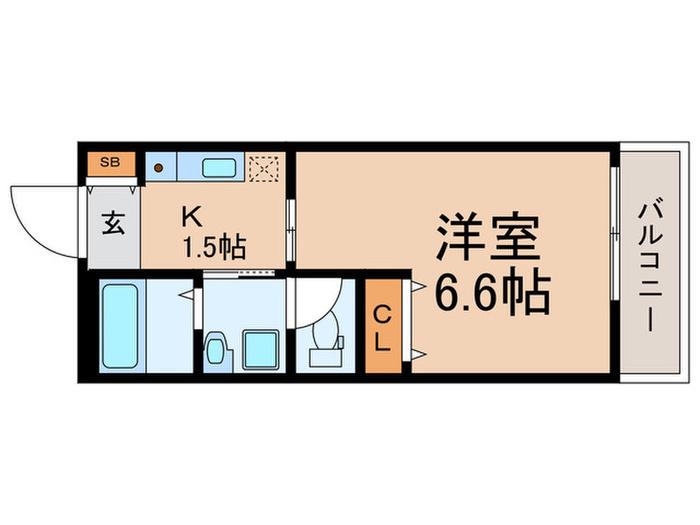 マートハイム金町(1K/3階)の間取り写真