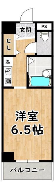 日建CCビルディング(1K/7階)の間取り写真