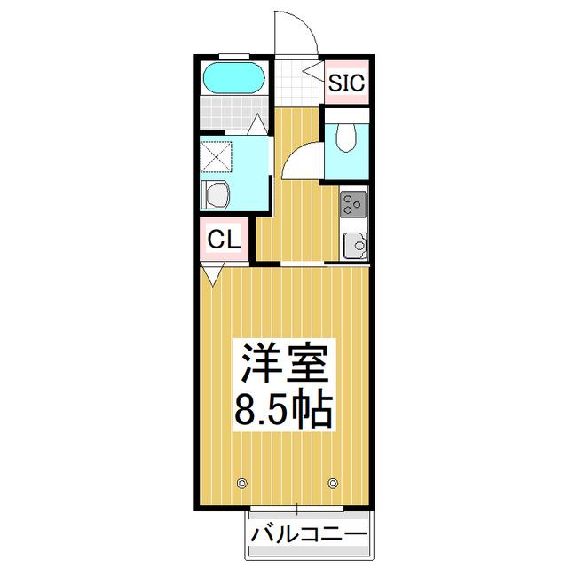 レジーナ(1K/2階)の間取り写真