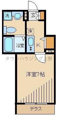 ムラティ(1K/1階)の間取り写真