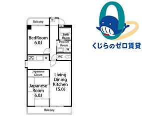 アリスII新瑞(2LDK/2階)の間取り写真