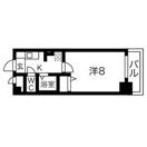 ベル名駅(1K/4階)の間取り写真