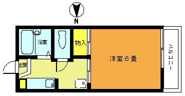アイビーコーポ(1K/1階)の間取り写真