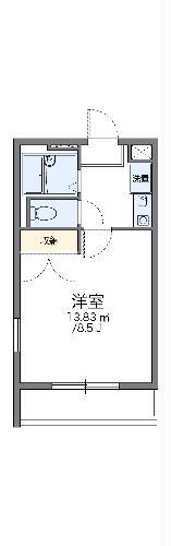 レオパレス長谷II(1K/3階)の間取り写真