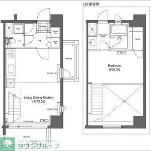 プライムアーバン久米川(1DK/11階)の間取り写真
