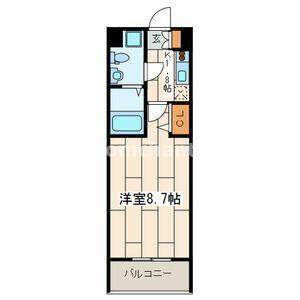 アートスペース横浜(1K/1階)の間取り写真