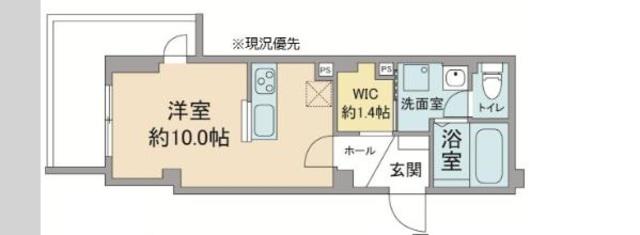 KAOLELE聖蹟(ワンルーム/3階)の間取り写真