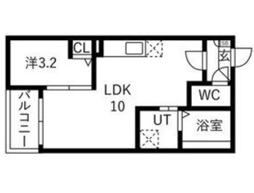 JACK INAKAMII(1LDK/2階)の間取り写真