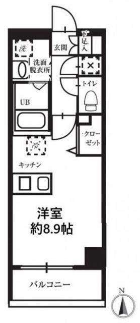 T′S GARDEN高円寺(ワンルーム/5階)の間取り写真