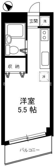 メゾン行徳駅前(ワンルーム/3階)の間取り写真