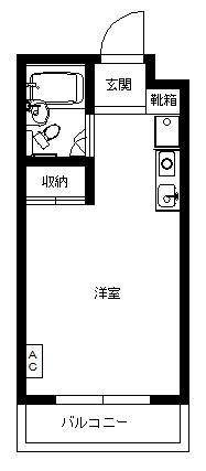 センチュリーパレス(ワンルーム/3階)の間取り写真