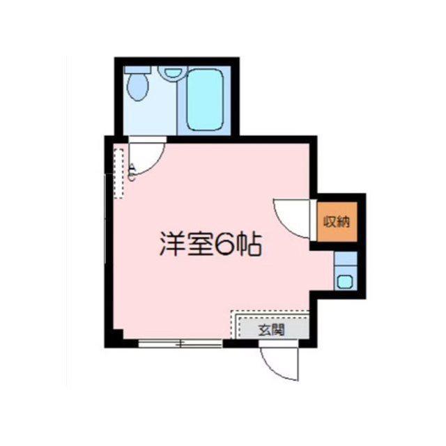 ひまわりマンションVII(ワンルーム/3階)の間取り写真