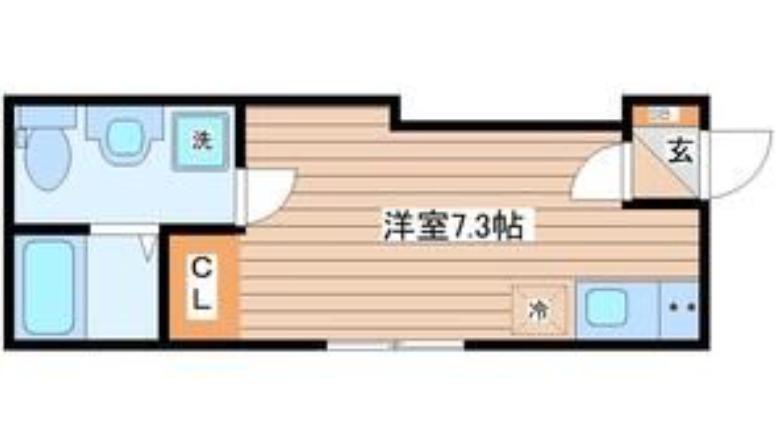 GIGI北四番丁(ワンルーム/1階)の間取り写真
