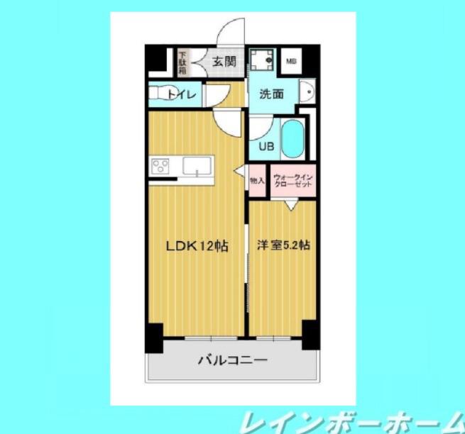 ルーチェ ファイブ(1LDK/4階)の間取り写真