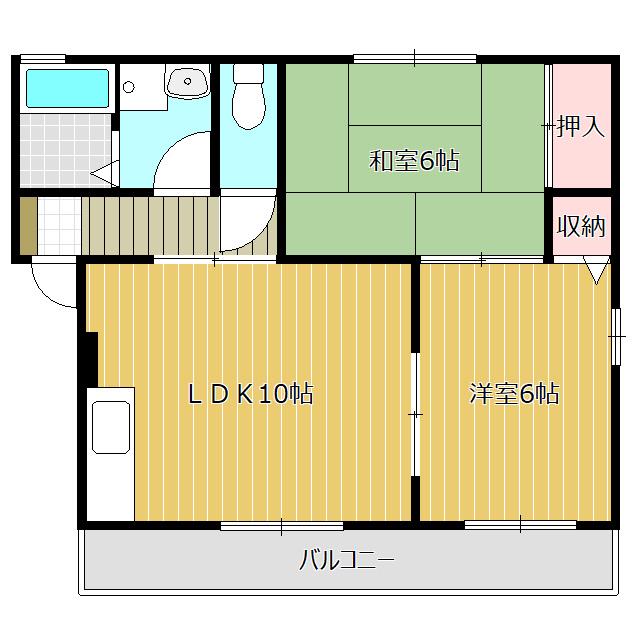 グレース丸子(2LDK/1階)の間取り写真