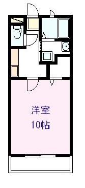 ソレジオ15(1K/3階)の間取り写真
