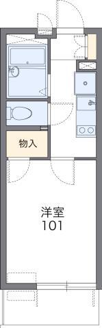 レオパレス平尾(1K/3階)の間取り写真