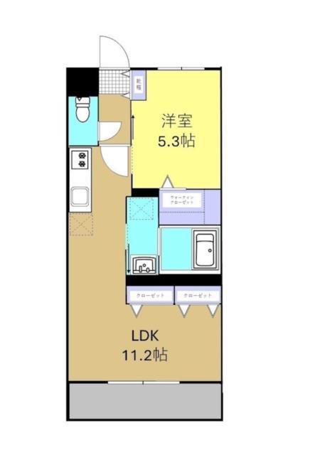 サンホープ長田(1LDK/2階)の間取り写真