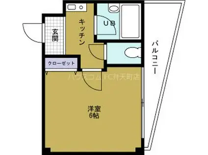 ラ・レジデンシア・コモダ(1K/5階)の間取り写真