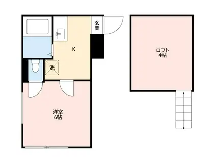 西新井アーバンライフ(ワンルーム/2階)の間取り写真