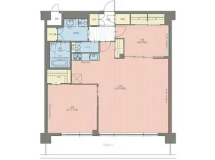 プレジオ宝塚ASIAN(2LDK/5階)の間取り写真