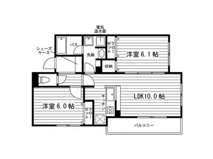 エルファロ76(2LDK/5階)の間取り写真