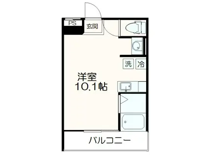 MQUARTO聖蹟桜ヶ丘(ワンルーム/3階)の間取り写真