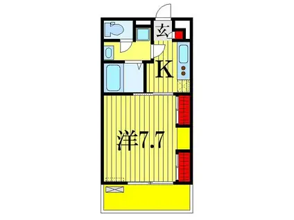 リブリ・エル・エー(1K/1階)の間取り写真