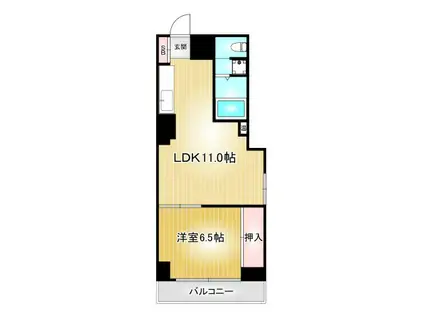 ライオンズマンション千種(1LDK/9階)の間取り写真