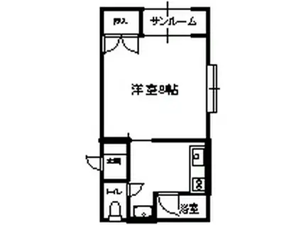 ハイムアーバン(1K/2階)の間取り写真