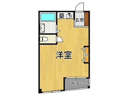 ジョンメゾン武庫之荘2(ワンルーム/1階)の間取り写真