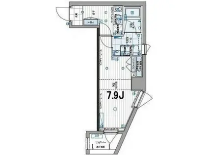 パティーナ三田台(1K/3階)の間取り写真