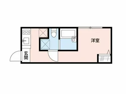 RABBIT HUTCH II (1K/1階)の間取り写真