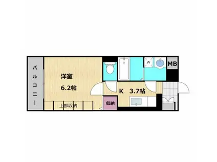 フラワーウッド寺家駅前A・B(1K/1階)の間取り写真