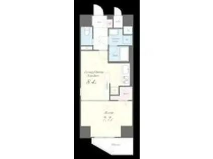 PRIME COZY(1LDK/14階)の間取り写真